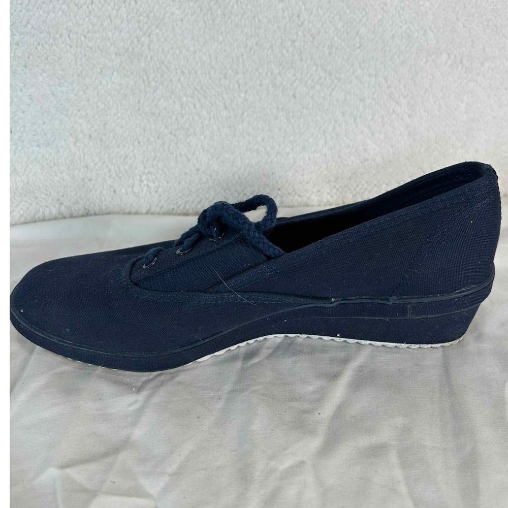 Grasshoppers Canvas Lace Up Sneakers Casual Comfort Shoes Navy Blue Size 7 - Picture 6 of 15